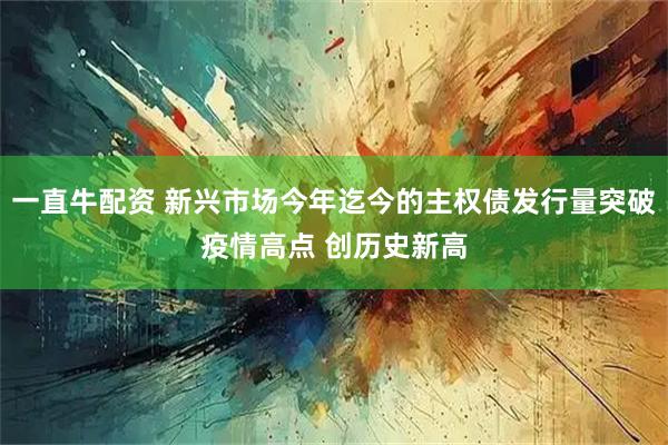 一直牛配资 新兴市场今年迄今的主权债发行量突破疫情高点 创历史新高