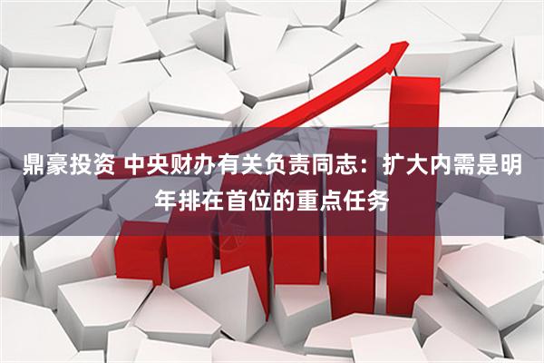 鼎豪投资 中央财办有关负责同志：扩大内需是明年排在首位的重点任务