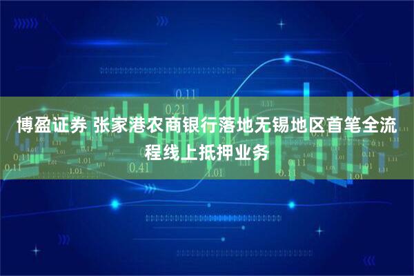 博盈证券 张家港农商银行落地无锡地区首笔全流程线上抵押业务